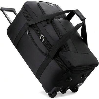 Maletas de Viaje 28 Pulgadas, Mochila de Viaje con Ruedas Giratorias, Maleta De Mano Múltiples Compartimentos(negro)