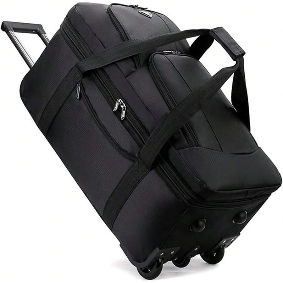 Maletas de Viaje 28 Pulgadas, Mochila de Viaje con Ruedas Giratorias, Maleta De Mano Múltiples Compartimentos(negro) - azul - Ver 1