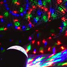 1pc 7-Color LED Magic Ball Light With Remote Control - USB Powered, Ideal For Home Bedroom, Birthday Party, Christmas, New Year, Valentine's Day Decoration And Gift - Multicolor - View 10