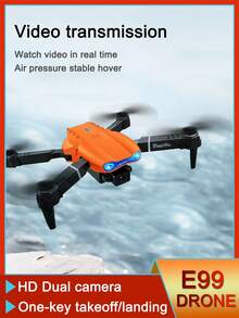 CASRRA The Multi-Functional Drone With An Intelligent Camera, Foldable Remote Control Drone E99, Stable Optical Flow Hovering Flight, Free Storage Bag For Adult Remote Control Drones, Spare Accessories Random, Remote Control Drone Beginners And Men's Toy Gifts, Cheap Indoor And Outdoor Usable Drones, Birthday/Festival Gifts,Indoor/Outdoor Toy For Adults & Youngsters, USB Charging, One Click Or Landing, Perfect Birthday Or Holiday Gift