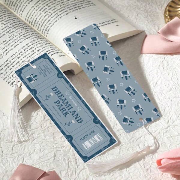 Set de 2 marcapáginas con diseño elegante de castillo, adecuado para decoración del hogar y oficina, compañero de lectura, regalo para amigos, esencial para volver a la escuela, regalo de Navidad