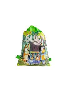 Bluey 1Pc Bluey Theme Drawstring Gift Bag Cartoon Non-Woven Storage Bag Organizer Bag Suitable For Parties And Gatherings For Storage And Decoration Of Birthday Gifts(Some Parts May Be Random)