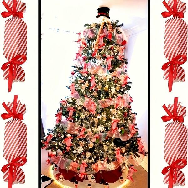 10 pétards de fête rayés rouges et blancs - boîte-cadeau élégante avec lien, convient pour Noël, mariage, anniversaire, Nouvel An - papier durable, décoration de fête, cadeaux de fête, emballage de cadeaux - boîte de célébration multifonctionnelle, design de fête, construction durable