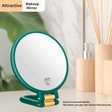 15x Magnifying Mirror, Travel Hand Mirrors With Handle, Double Side Handheld Mirror With 1x & 15x