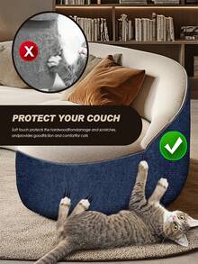 Tappetino adesivo per graffiare per gatti | Protezione per mobili ritagliabile per pareti, tappeti, divani e poltrone | Sostituto anti-graffio, alternativa alla scala per gatti e regalo per proprietari di gatti (Texture tappeto)
