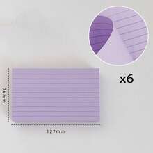 3x5 Inch Index Card Notebook, Thickened 50PCS Horizontal Grid Note Cards, Horizontal Line Memo Card Notebook Word Draft Notebook, Flashcards For Student Learning, Note Taking, To-Do Lists,School Supplies,Back To School
