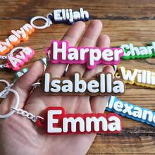 1 PC Customizable Personalized Name Keychain, Backpack Bottle Bag Tag, Lunch Box Label, Acrylic Custom Keychain, Vintage Tag, Durable, Versatile, Suitable For Birthday Party, Paving Sports Team Anniversary Sign, Best Gift For Family, Friends, Gift Box Display,Durable,Colorful,Cute,Adorable,Funny,Kawaii,Y2K,Stylish,Unisex,Casual,Custom,Personalized,Unique,Customized,Ideal Gifts For Him,Ideal Gifts For Her,Her,Boyfriend,Girlfriend,Family,Friends,Customized Keychains & Accessories - White Keychain + Hanging Ring - View 3