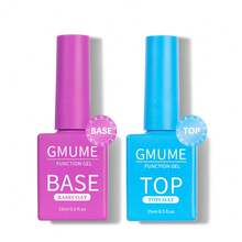 Kit de esmalte de uñas de gel de alta brillo y larga duración, incluye: Top Coat sin necesidad de limpiar, Base Coat, Top Coat reforzado, Removedor mágico, Top Coat mate, Base Coat de goma, Aceite para cutículas, Gel 5 en 1, Imprimador pH, Base Coat pelable. Para manicura en casa y profesional con efecto de uñas de gel que se puede despegar.