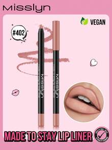 Misslyn Long-Lasting Lip Liner Pencil, Intense Lip Color, Retractable Gel Lip Liner Pencil, Smooth Application, Natural Makeup Effect, Can Be Sharpened With A Pencil Sharpener For Ideal Shape, High Color Payoff, Creates Natural Lip Makeup, Long-Lasting Smooth Ultra-Fine, Matte Lip Liner Pencil, No Smudging, Y2K Makeup, Suitable For Parties, Beach, Travel, Vacation, Camping, Outdoor Activities, Rose Fashion