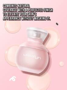 Misslyn Fondotinta Skin Glow, fondotinta opaco a lunga durata e traspirante - fondotinta opaco dalla copertura completa impermeabile, antitraspirazione, senza olii, senza imperfezioni, senza appesantire, texture liquida, ideale per feste, spiaggia, viaggi, campeggio, all'aperto, regali, moda, Capodanno, cosplay, festival, campus, scuola, atmosfera gioiosa, Capodanno cinese, vegano, senza crudeltà