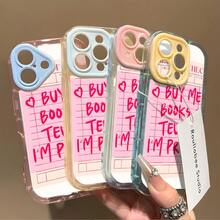 Funda rosa estilo femenino, transparente, con diseño de collage, compatible con phone 16 y 15 Pro Plus (L238). Funda rígida color caramelo, resistente a golpes, impermeable y a prueba de caídas. Diseño texturizado, estilo vintage. - Azul - Ver 6