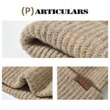1pc Unisex Solid Color Knit Beanie Hat, Soft Warm Comfortable Outdoor Casual Fashion, Suitable For Daily Wear, Autumn/Winter Winter Warm Valentines Gift