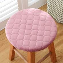 1/4 miếng đệm ghế tròn, vỏ bọc ghế tròn gia dụng, vỏ bọc ghế bàn ăn nhỏ màu trơn dày chần bông cho mọi mùa - Nhiều màu - Xem 17