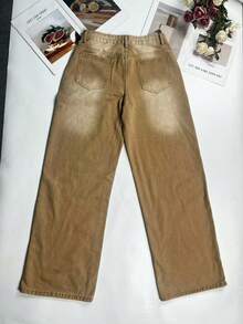 Women's Autumn Y2K Washed Vintage Wide Leg Jeans, Casual Street Style