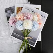 Burgundy Artificial Ball Chrysanthemum 12 Stems Faux Flowers With Bendable Stems For DIY Wedding Centerpiece Fall Decor Home Arrangements-384251 - NewMulticolor12 - Xem 7