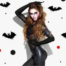 1 双黑色长爪手套，狼人派对爪套服装道具，角色扮演手部装饰配件