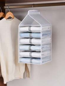 Bolsa de almacenamiento colgante de rejilla múltiple, organizador de armario plegable, estantería divisora para el hogar para pantalones, cajón, organizador de armario, bolsa acolchada para debajo de la cama, caja organizadora, bolsa contenedora de ropa para el hogar, dormitorio, organizador colgante para armario, organización y almacenamiento, contenedores de almacenamiento, organizador colgante para armario, dormitorio, artículos esenciales, para almacenamiento de ropa interior, sujetador, calcetín, pantalón, vaquero, camiseta, vestido