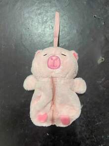 1 PC Capybara Plush Pencil Case, Soft And Cute, Creative Girl, Niche Student Stationery, Desktop Pencil Storage Bag