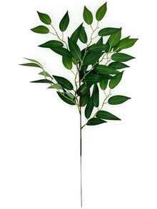 1/3 pièces Feuilles d'eucalyptus artificielles, tiges d'eucalyptus en plastique noir, branches de feuilles artificielles pour la décoration de la maison, la décoration extérieure d'automne, les bouquets de mariage, Thanksgiving, Halloween, la décoration noire