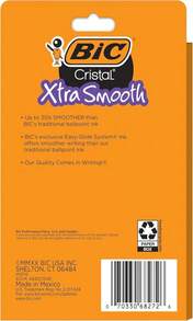 BIC Cristal Xtra Smooth Ballpoint Pen, Medium Point (10mm), Black, For Everyday Writing Activities, 10-Count - Màu B - Xem 3