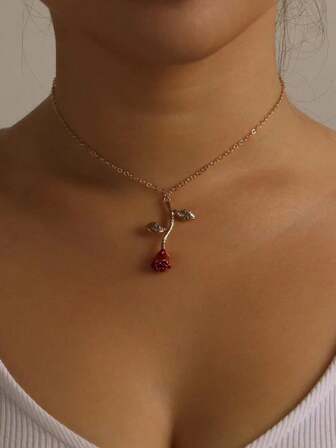 1 stuk elegante strikhangerketting, modieuze sleutelbeenketting voor vrouwen