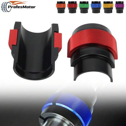 Herramienta universal de motocicleta CNC de 38-50 mm para sellos de aceite de horquilla delantera, llave de tubo de sello de aceite de aleación de aluminio adecuada para vehículos todoterreno