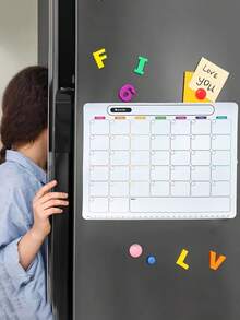 (Mini) Calendario magnético de pizarra seca con estilo - Planificador mensual versátil para el refrigerador - Fácil organización y decoración de la cocina