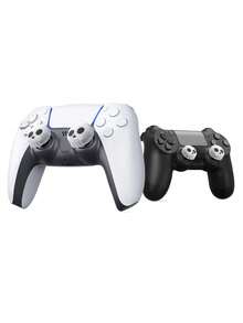2 件兼容 /PlayStation5/Switch Pro/操纵杆帽、操纵杆按钮盖、高性能拇指握把摇杆帽、PlayStation4/5 游戏配件、游戏控制器配件 - 彩色 - 查看 2