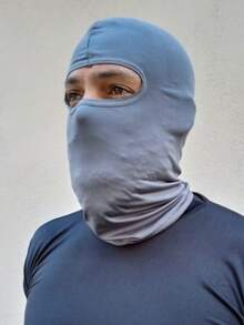 Kit With 2 Unisex Thermal Balaclava Caps Face And Head Protection Breathable Second Skin Mask For Sports, Motorcycling, Running, Cold And Wind - Dark Grey - View 1
