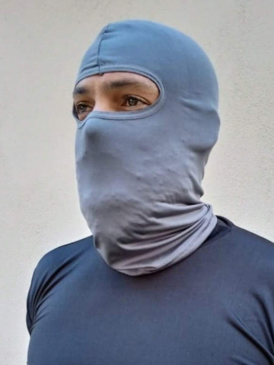 Kit With 2 Unisex Thermal Balaclava Caps Face And Head Protection Breathable Second Skin Mask For Sports, Motorcycling, Running, Cold And Wind - Dark Grey - View 1