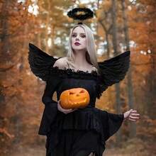 1pc Angel Devil Feather Wings Personalized Prop For Photo Shoot, Suitable For Festivals, Adult Costume, Performance Decoration, Halloween