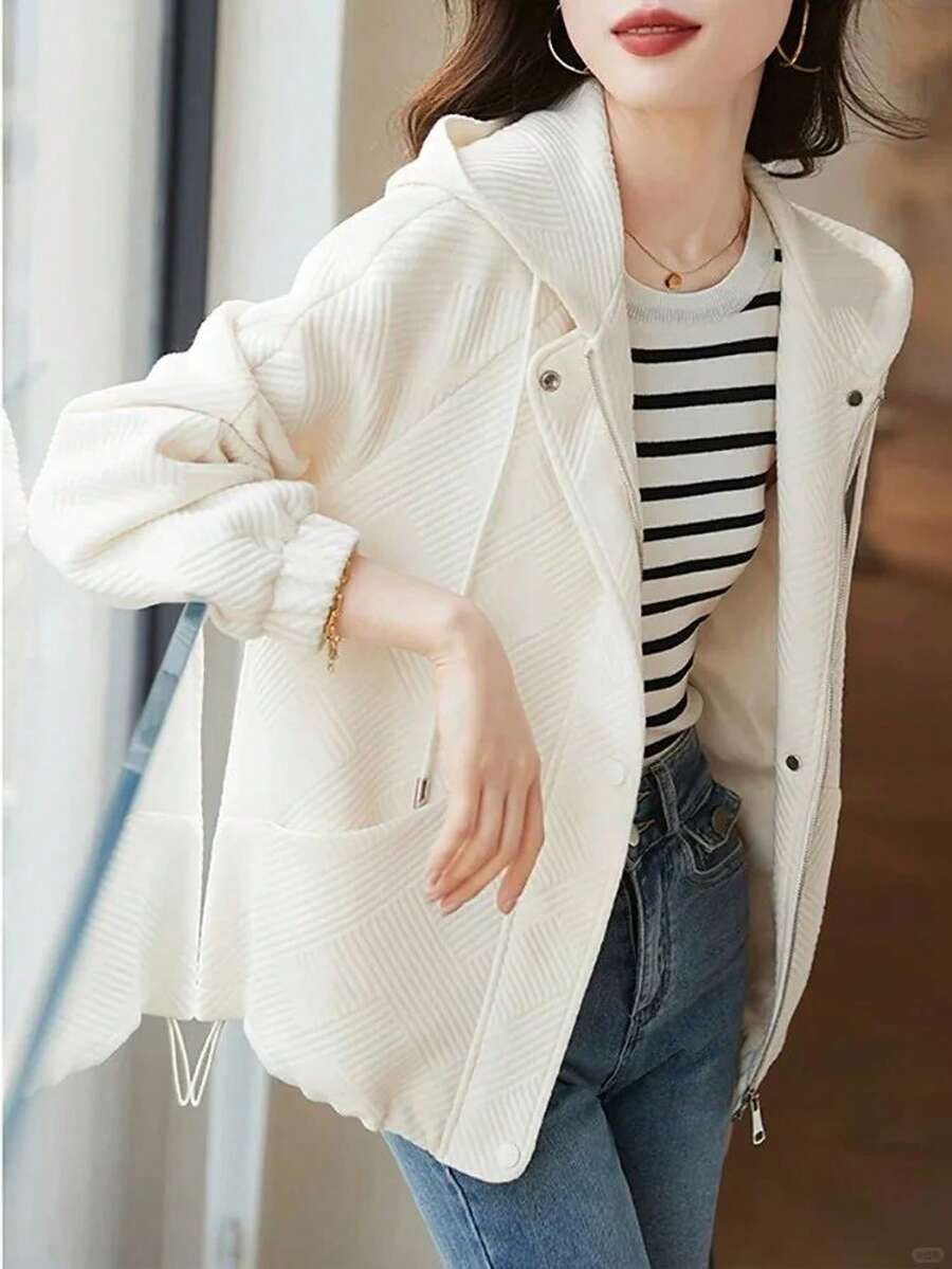 女士优雅时尚长袖休闲日常夹克