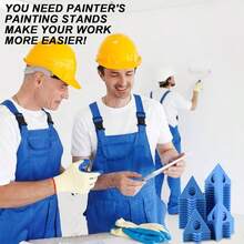 40pcs Painters Pyramids Stands, Paint Stands, Painting Cabinet Doors - Blue-40pcs - View 6