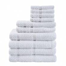 10 Piece Towel Set With Upgraded Softness And Durability White