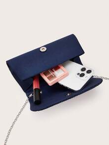 Elegante Clutch Tasche mit Strass-Dekor und Magnetverschluss, geeignet für Geburtstagsfeiern, Hochzeiten und Abendgalas von Frauen