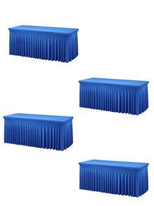 1 pieza Mantel de mesa de tela de espándex blanco, resistente a las arrugas y lavable, se ajusta a mesas de comedor rectangulares, funda elástica para mesa de patio, adecuada para bodas, banquetes, fiestas, estilo Ins de lujo, mantel elástico blanco para hotel, banquete, cumpleaños, conferencia