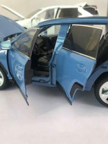 ESCBBXX 1 件 20 厘米长 x 9 厘米宽 x 7 厘米高，349 克锌合金压铸越野 SUV 模型玩具车，内饰精致，车身逼真，配有 4 个可打开的车门和引擎盖、滚动轮胎、转向前轮、减震器，适合儿童、男孩、金属收藏品、生日、节日礼物 - 彩色 - 查看 7