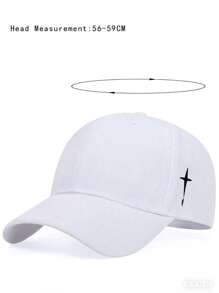 1pc Unisex Embroidered Logo Versatile Baseball Cap, Fashionable Minimalist Sun Protection Hat, Suitable For All Seasons
