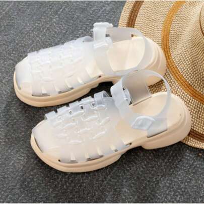 SANDALIAS DE MODA PARA MUJER CON BROCHE