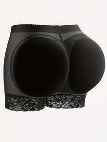 Women's Body Shaping Shorts Fake Buttocks Plump Buttocks Plump Hips Sexy Buttocks Lifting Buttocks Belly-Closing Underwear Belt Pad Removable Sponge Pad Tight Body Shaping Pants One Piece Suitable For Holidays Halloween Christmas Holidays Back To School Season Thanksgiving Valentine's Day Independence Day Padded Butt Lift Shaping Panties Tummy Control Shapewear With Fake Hip Suitable For Prom Parties, Weddings, Vacations, Music Festivals, Gyms, Sports Offices, Home, Daily Private Parties It Has The Function Of Gathering, Keeping Warm, Breathable, Sweat-Absorbing Elasticity Avant-Garde, Exquisite And Fashionable, Comfortable At Home - 黑色 - 查看 5