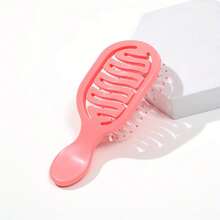 1 Mini Runway Design Comb, Portable Pocket Hollow Hair Comb, Dual-Use For Wet And Dry Hair, Suitable For Daily Travel Use - 白色 - 查看 2