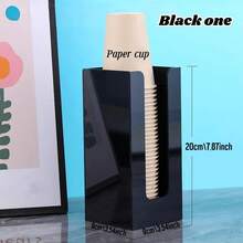 حامل أكواب ورقية/رف تخزين أكواب المياه الورقية/حامل متعدد الوظائف لمكتب الاستقبال، رف أكواب المقهى/رف تخزين البار. سعة كبيرة، متين، سهل الحمل والتخزين - متعدد الألوان - مشاهدة 8