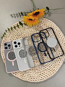 Niedliches Gehirn-Muster Magnetische Handyhülle für Frauen Männer Stoßfeste Schutzhülle Kompatibel mit Iphone 16promax/16pro/16plus/16/15promax/15pro/15plus/15/14promax/14pro/13promax/13pro/13/12promax/12/11promax/11pro/11/XSmax/X - Weiss - Übersicht 3