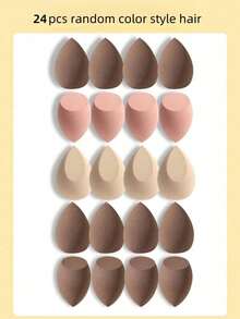 50个装美妆蛋套装，美妆蛋套装，多色美妆蛋，粉底晕染美妆蛋，干湿两用美妆蛋，粉底霜和粉饼两用，打造无瑕妆容，不含乳胶，干湿两用粉底，完美底妆，适用于液体、膏状和粉状粉底，不含乳胶，双用途美妆粉扑，适合所有肤质，化妆品，价格实惠，房间装饰，梳妆台，旅行，卧室，化妆配件，粉扑，美妆蛋，粉扑，美妆海绵，价格实惠，圣诞礼物，化妆品，化妆工具，便宜货，礼物，女士礼物，圣诞礼物