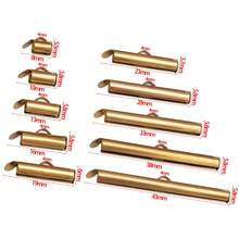 10 buah Gesper Ujung Geser Stainless Steel 304, Gesper Tabung, Penutup Ujung Geser, Aksesoris Perhiasan, Perlengkapan untuk Pembuatan Perhiasan DIY - MultiWarna - View 6
