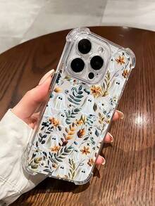 1 pieza Nuevo estuche protector transparente de TPU a prueba de caídas con diseño de fantasma compatible con Apple Series, Series, 17, 16 Plus, 16 Pro Max, 16 Pro/11, 15 Pro Max, 14 Pro Max, Galaxy, SAM, Realme C15, Infinix Hot30i, K60 Ultra para Halloween