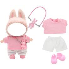 Juego de accesorios de llavero de muñeca ciega de 17 cm, que incluye zapatos, ropa, de colores de moda y lindos atuendos diarios (la muñeca y los zapatos no están incluidos) - Multicolor - Ver 4