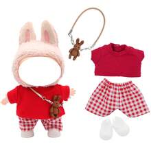 Juego de accesorios de llavero de muñeca ciega de 17 cm, que incluye zapatos, ropa, de colores de moda y lindos atuendos diarios (la muñeca y los zapatos no están incluidos) - Multicolor - Ver 7