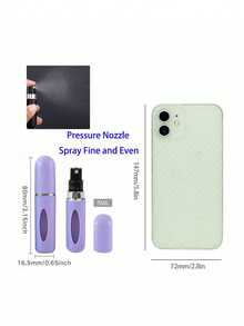 1 件 5ml 便携式旅行可填充香水瓶，塑料迷你雾化器，口袋香水分配器，从瓶子中填充香水瓶 - 多色-2 - 查看 2