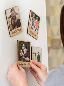 Personalized Retro Tv Photo Frame Custom Refrigerator Magnet With Name And Image Custom Creative Home Decor Gift For Family Friends Couples Wedding Or Anniversary Durable Handmade Souvenir Popular Holiday Gift - Multicolor - View 6
